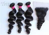 As extensões brasileiras do cabelo do Weave de 18 ou 20 polegadas podem ser tingidas e descorado