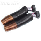 Weave indiano natural do cabelo da categoria 7A de 100%, extensões do cabelo de Brown escuro