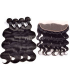 Extensões malaias do cabelo do Weave do cabelo de Remy do malaio com a orelha frontal de 13 x 4 laços à orelha