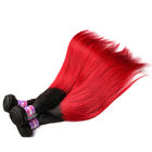 Preto ao grampo vermelho de Ombre em extensões do cabelo para o cabelo longo sem o emaranhado