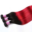 Preto ao grampo vermelho de Ombre em extensões do cabelo para o cabelo longo sem o emaranhado