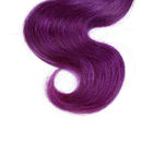 a onda roxa 1B/1B/azul roxos dois do corpo do Weave do cabelo de 7A Ombre tonifica o cabelo