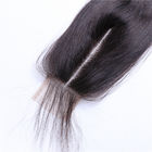 Laço suíço reto de 2 x 6 extensões médias do cabelo humano do Virgin do fechamento da parte