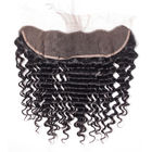Peruvian profundos da onda 100 pacotes do Weave do cabelo humano de Remy com Frontal nenhum derramamento