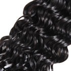 Extensões de trama indianas do cabelo da onda de água/Weave cabelo humano para mulheres negras