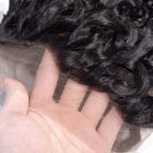 De 30 polegadas do Virgin do cabelo encaracolado onda 100% de água brasileira 3 pacotes com Frontal
