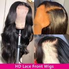 Laço Front Human Hair Wigs do brasileiro 250g HD 13x4