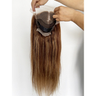 A mistura do cabelo humano de 30 polegadas ata Front Wigs Straight Tight And puro