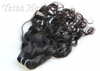 Weave brilhante do cabelo do Virgin do brasileiro da dupla camada 100% com cor natural