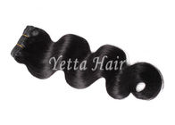 Extensões completas saudáveis do cabelo do Virgin de Remy do brasileiro das cutículas nenhuma fibra não sintética