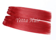 Cabelo não processado vermelho brilhante de Remy do eurasian, Weave do cabelo humano de 16 polegadas