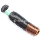 O Weave peruano não processado escuro do cabelo do Virgin de Brown/dois tonifica extensões do cabelo