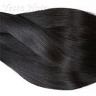 Extensões indianas retas do cabelo da cor natural, cabelo do Virgin da categoria 7A com delicado e brilho