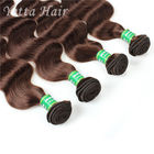 O emaranhado livra o cabelo de Remy de 100 indianos, extensões do cabelo da onda do corpo brandamente/lustroso/limpa-o