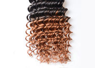 A onda profunda dois do cabelo brasileiro do Virgin de Ombre tonifica as extensões 1b/30 do cabelo de Ombre
