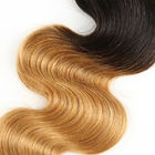1B / Weave fraco brasileiro do cabelo da onda de 30 duas extensões do cabelo humano de Ombre do tom