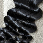 Extensões malaias do cabelo do Weave encaracolado fraco do cabelo do Virgin macias e de seda