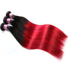 O cabelo brasileiro macio 1B/cabelo reto vermelho 3 do Virgin de 7A Ombre de Ombre empacota para o adulto