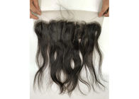 Extensões 100% brasileiras não sintéticas do cabelo do Virgin 18 polegadas de seda em linha reta com Frontal do laço