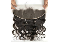 O Weave do cabelo humano/o cabelo peruanos naturais onda do corpo empacota com Frontal