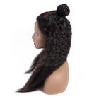 180 perucas retas do cabelo humano de Yaki do laço completo da densidade para mulheres negras
