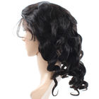 As perucas cambojanas atrativas do cabelo humano da parte dianteira do laço afrouxam a cutícula completa da onda alinhada