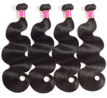 Preto natural do Weave indiano saudável do cabelo humano da onda do corpo da extremidade para mulheres negras