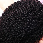 Das extensões de trama humanas 100% brasileiras encaracolados do cabelo do Virgin do Afro cor natural