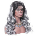 Perucas principais completas indianas do cabelo humano do laço da onda 100 lisos do corpo para mulheres negras
