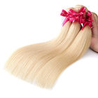 3 pacotes do Weave peruano reto do cabelo humano para a cor da senhora 613 louro
