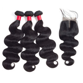 Weave indiano apertado/puro de trama dobro/franceses do cabelo humano ondula pacotes do cabelo humano