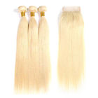 #613 Weave reto do cabelo humano do cabelo do Virgin do brasileiro do louro 100% fácil tingir-se e Restyle