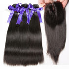 Brandamente em linha reta o Weave peruano do cabelo humano não empacota nenhum emaranhado/nenhum cheiro