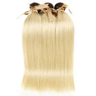 pacotes brasileiros do Weave do cabelo 1b/613 reto com cor dourada do fechamento