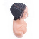Tamanho médio do tampão curto feito sob encomenda das perucas da parte dianteira do laço do cabelo humano da cor com correias ajustáveis
