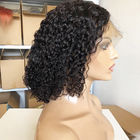 10A da linha fina natural completa brasileira das perucas do cabelo humano do laço da categoria 100% onda profunda