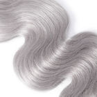 Cabelo humano real Bouncy do 1B/das extensões 100 cinzentos do cabelo de Ombre para mulheres