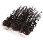 Pacotes profundos lisos da onda com cabelo brasileiro do Virgin 8A frontal do laço/cabelo humano preto macio