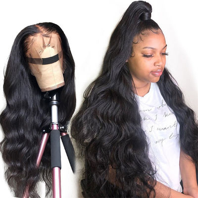 Laço completo Front Wigs Human Hair Lace Front Wigs With Natural Part do cabelo 100 humano