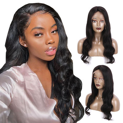 Laço completo Front Wigs Human Hair Lace Front Wigs With Natural Part do cabelo 100 humano